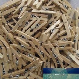 100Pcs 25/30/35/48mm Mini Wooden Natural Pegs Pack Of Small Favour Wedding Party Natural Clip