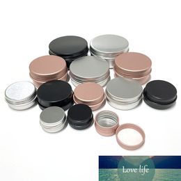 10Pcs 5g 10g 15g 20g 30g 50g Aluminum Metal Professional Cosmetic Container Refillable Face Cream Jar Pot Bottle