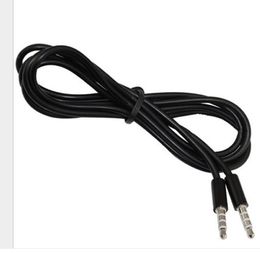 2m/6ft Black 3.5mm Silver-plated Connectors Male to Male AUX Audio Cable For speaker phone headphone via