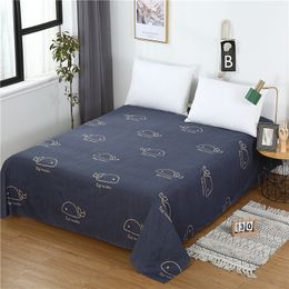 1pc Floral Sanding Soft Bed Sheet Big Large Size 230x230cm Flat Bed Sheet Thicken Twin Bedsheet No Pillowcase 2011133113