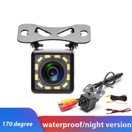 Car Rear View Camera Universal 12 LED Night Vision Backup Parking Reverse Camera Waterproof 170 Wide Angle HD Color Image