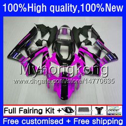 Kit For HONDA CBR 929RR 900 929 RR 00 01 2000 2001 50HM.129 CBR900 RR CBR Pink black 900RR 929CC CBR900RR CBR929RR CBR929 RR 00 01 Fairing