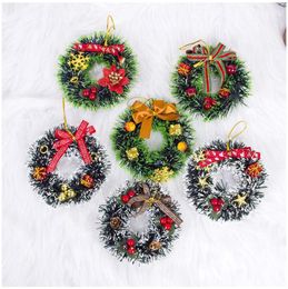 Christmas Decorations Garlands Christms Tree Hanging Xmas Wreath Ornaments Pendant Merry Decor For Home Happy Year1