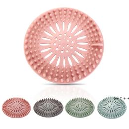 Silicone Kitchen Sink Philtre Organisers Bathroom Drain Hair Philtre Household Cleaning Tool 4 Colours RRA11392