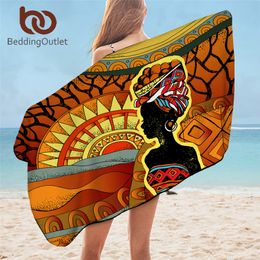 BeddingOutlet African Beach Towel Woman Bathroom Towel Desert Geometric Sunblock Wrap Blanket 75x150cm Toalla Exotic Adult Towel Y200429