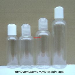 30ml 50ml 60ml 100ml 120ml Empty Spray Bottle Plastic Cosmetic Cream Refillable Flip cap Shampoo Lotion Press Bottlesshipping