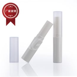 4g Beige Empty Plastic Clear Lip Balm Tubes Containers Lipstick Fashion Cool Refillable Gloss Tube 50pcs/lot