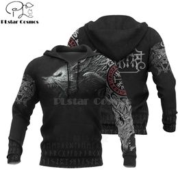 Viking Warrior Tattoo Fashion hoodies Tracksuit casual 3D Printed Zipper/Hoodie/Sweatshirt/Jacket Men's Women 201020