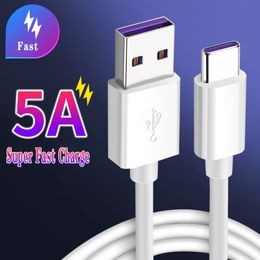 USB Cable Type C Cable USB 3.1 Type-C fast charging Cables 1M 5A Supercharge cable For Huawei Samsung Moto LG