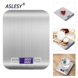 Electronic Kitchen Scale 10KG LED Digital Stainless Steel Food Scale Multi-function High-precision Measuring Tool Baking Scale Y200328