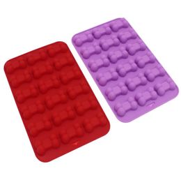3D Sugar Cake Dog Bone Form Cutter Cookie Chocolate Silicone Moulds Decorating Tools Kitchen Pastry Baking Fondant Moulds SN6185