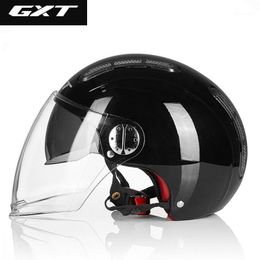motorbikes and scooters UK - new men and women GXT Motorcycle half face Helmet electrical motorbike scooter Helmets size M L XL XXL1