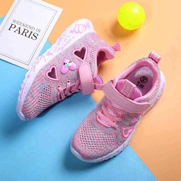 toddler boy shoes Children Girls Sneakers SPRING FLATS Shoes Tennis FOR Kids Little Girl Summer Breathable Sport and Running Pink Purple 220115