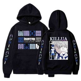 Anime Hunter X Hunter Printed Men Women Hoodie Harajuku Sweatshirts hip hop loose pullover Tops Clothes H1227