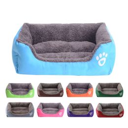 Pet Large Dog Bed Warm Dog House Soft Nest Dog Baskets Waterproof Kennel For Cat Puppy Plus size Drop shipping 201130