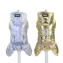 Fashion Dog Clothes Winter Pet Dog Coat Jacket Warm Puppy Jumpsuits for Small Dogs Chihuahua French Bulldog Clothing Overalls 201127