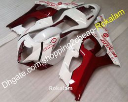 ABS Fairing For Suzuki GSXR1000 03 04 GSX-R1000 2003 2004 K3 Red White Motorbike Fairings Kit (Injection molding)