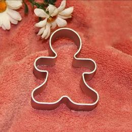 gingerbread mold UK - Baking & Pastry Tools Wholesale- Christmas Cookie Cutter Aluminium Alloy Gingerbread Men Shaped Holiday Biscuit Mold Kitchen Cake Decorating