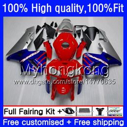 Injection Mould For HONDA CBR600RR Red blue hot CBR 600RR 600F5 600CC F5 05 06 48HM.24 CBR600 RR CBR600F5 CBR 600 CC RR 2005 2006 OEM Fairing