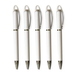 Sublimation Blank Ballpoint Pen Heat Transfer Personalised DIY Metal Rings Roller Ball Pens