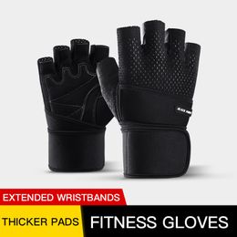 Kyncilor Gym Weight Lifting Gloves Dumbbell Weightlifting Fitness Exercise Non-Slip Breathable Half Finger sports Training Glove Q0108