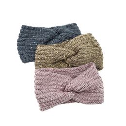 2020 Warm Women Cross-knotted Knitting Hairband Fashion Solid Autumn Winter Wide Headband Female Kintted Hair Band Accessories