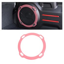 Pink ABS Tail Box Horn Bezel Decoration Cover For Jeep Wrangler Rubicon JL JT 2018-2020 Interior Accessories
