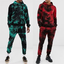 Men's Fashion Tracksuit Spring Autumn Hip Hop Sweatsuits Men Streetwear Clothing 2 Piece Set Jogger Sets for Young Men 201202