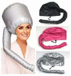 Portable Soft Hair Drying Cap Bonnet Hood Hat Blow Dryer Attachment Curl Hair Tools Gray Dry Hair Cream Cap 6pcs