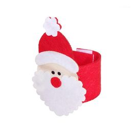 Weihnachtsdekorationen 12pcs/Lot Santa Claus Bracelet Handgelenk Geschenk für Kinder Kinder präsentieren Familienparty Ornament Addobbi Natalizi1