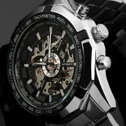 Fashion Top Brand Winner Mens Watches Luxury Skeleton Clock Man Classic Sport Watch Gift Automatic Mechanical Relogio Masculino 201123