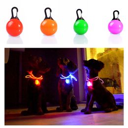 Pet Led Light Dog Cat Waterproof Dog Illuminated Collar Safety Night Walking Lights ID Tags Pet Dog Pendants Flashing Led Collar w-00320