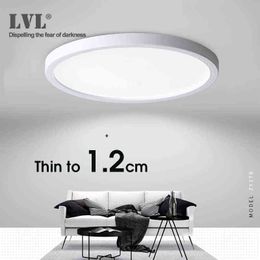 LED Ceiling Light 6W 9W 13W 18W 24W Modern Surface Ceiling Lamp AC85-265V For Kitchen Bedroom Bathroom Lamps W220307