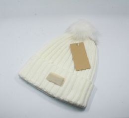 Hot Sale Ball Winter Warm Hat Brand Ladies Wool Beanie Women Men Designer Knitted Hats Free Shipping