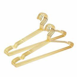 Hangerlink 45CM Gold Strong Metal Wire Hangers Clothes Hangers, Coat Hanger, Standard Suit Hangers(20 pcs/Lot) 201111