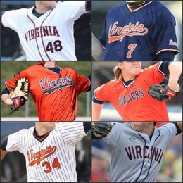 Baseball Wears College Baseball College Wears Custom Virginia Cavaliers baseball stitched Jersey mens women youth Kyle Petri Griff Agee Evan