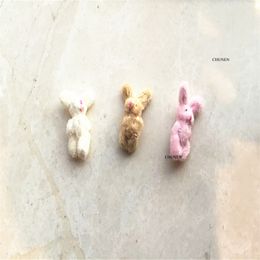 3colors, little rabbit Stuffed Plush Toy , 4.5cm small rabbit accessories plush , Gift toy doll