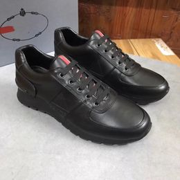 New Arrival mens casual shoes Top quality men sneakers men fashion luxury shoesss Sheepskin insole model black Genuine leather shoess