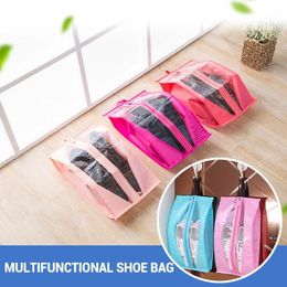 Durable Travel Storage Bag Zipper Shoes Shoe Bags Pouch Dust Oxford Cloth Transparent Waterproof Shoebox