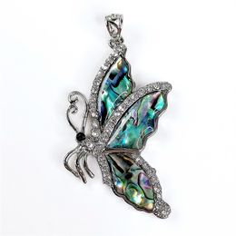 Natural Abalone Shell Jewelry Paua Butterfly Pendants for Lady 5 Pieces