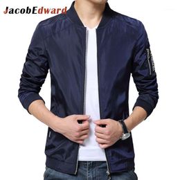 Men's Jackets Wholesale- Men's Windbreakers Winter Jacket For Men Polyester Long Sleeve Slim Fit Casual Outerwear Coats Large Size