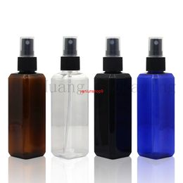 50pc 100ml empty black Square fine spray pump bottle,100cc plastic container with mist spray,cosmetics bottlebest qualtity