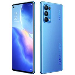 Original Oppo Reno 5 Pro 5G Mobile Phone 12GB RAM 256GB ROM MTK 1000+ Octa Core 64MP NFC OTG 4350mAh Android 6.55" OLED Full Screen Fingerprint ID Face Smart Cell Phone