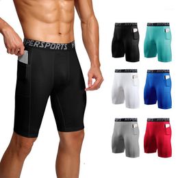 Running Shorts Men Short Quick Dry Leggings Mens Compression Tights Gym Fitness Sport Male Trunks1
