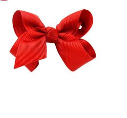 2022 new Hair Bows Hairpins Korean 3 INCH Grosgrain Ribbon Hairbows Baby Girl Accessories With Clip Boutique Ties