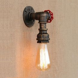 Wall Lamp Loft Iron Vintage Pipe Light Corridor Porch Aisle Stair Room Bedside Bar Club Restaruant Cafe Bra Sconce1