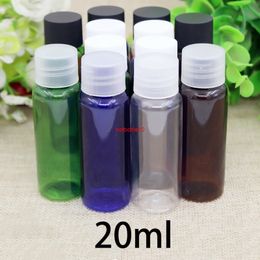 20ml Plastic Water Bottle Essential Oil Perfume Travel Hotel Shampoo Packaging Blue Brown Green Cosmetic Container Free Shippingshipping