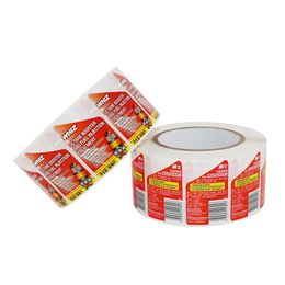 Customised Oil Bottle Package Adhesive Stickers Labels Printed Roll Self Seal Packing Labels Stickers with High