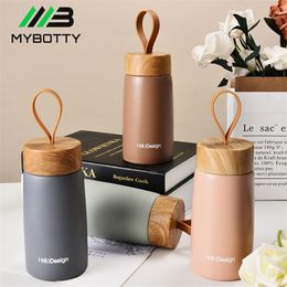 MYBOTTY Insulated Coffee Mug Mini Tumbler Water Stainless Steel Thermos Vacuum Flask Outdoor Travel Climping Drinkware 201109
