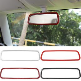 ABS Car Inner Rearview Mirror Ring Dcoration Stickers For Suzuki Jimny 2019 UP Auto Interior Accessories